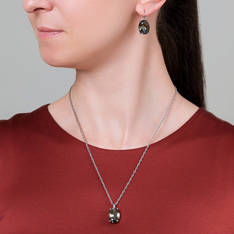 Серьги CHANTAL SS GREY Dyrberg Kern 450130 - рис 2.