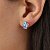 Серьги BILLIS SS LIGHT SAPPHIRE - миниатюра - рис 2.