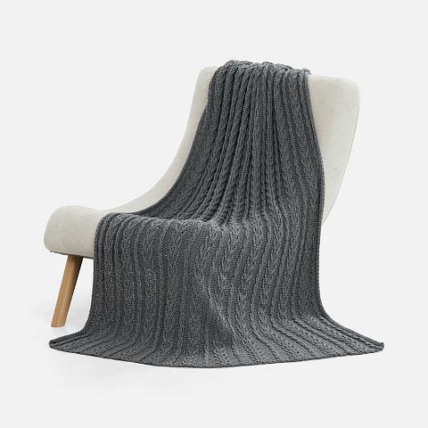 Плед Eloisa, серый меланж - рис 2.