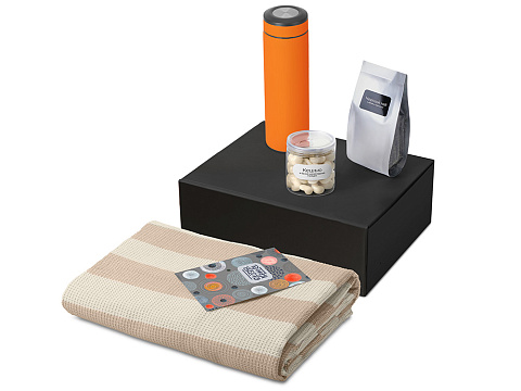 Подарочный набор Re:y. Warm с пледом, термосом и чаем - рис 2.