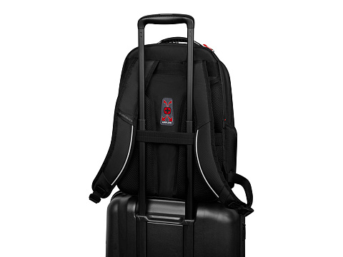 Рюкзак WENGER ALTAIR 15.6, черный, переработанный ПЭТ/Полиэстер, 32х21х44 см, 22 л. - рис 7.