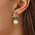 Серьги VERONICA SG ROSE/GREEN Dyrberg Kern 420026 - миниатюра - рис 2.