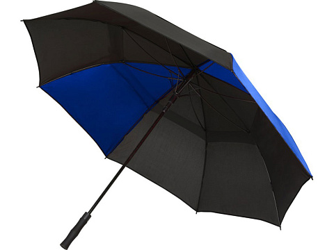Джефф 30-дюймовый ветрозащитный зонт-трость, королевский синий/черный