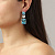Серьги ESMARA SS AQUA / CRYSTAL Dyrberg Kern 460015 - миниатюра - рис 2.