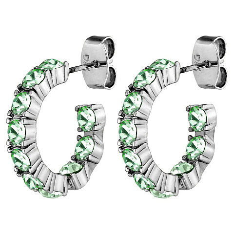 Серьги RAQUEL SS LIGHT GREEN - рис 4.