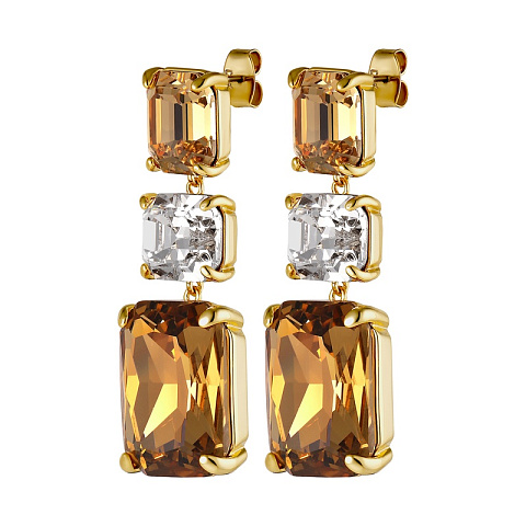 Серьги ESMARA SG GOLDEN / CRYSTAL Dyrberg Kern 460013