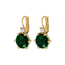 Серьги BEGONIA SG EMERALD GREEN Dyrberg Kern 470105