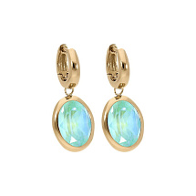Серьги Creole TIVOLA small (G/P) Silky sage delite Qudo 310693 BL/G
