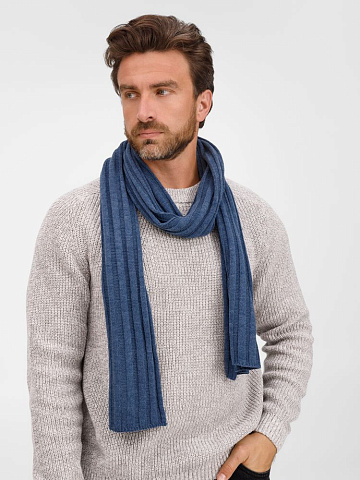 Шарф Metelitsa, синий меланж (джинс) - рис 6.