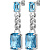 Серьги CALLA SS AQUA Dyrberg Kern 460011 - миниатюра