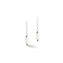Пусеты White-Silver Coeur de Lion *1120/21-1417