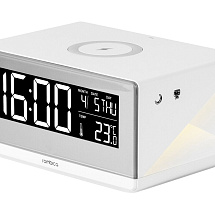 Часы с беспроводным зарядным устройством Rombica Timebox 2, белый (Р)