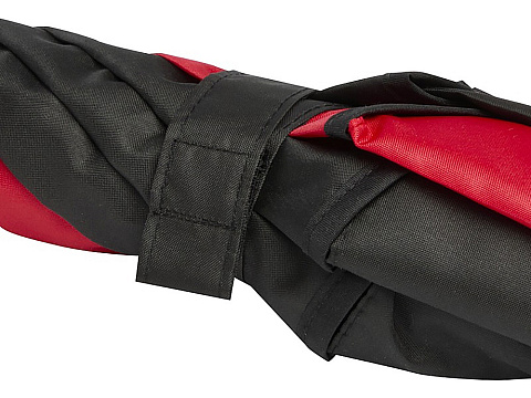 Джефф 30-дюймовый ветрозащитный зонт-трость, красный/черный - рис 5.