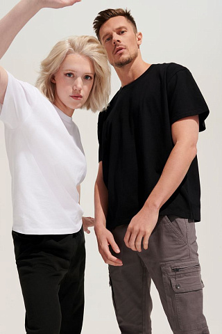 Футболка оверсайз унисекс Legacy, светло-бежевая (неокрашенная) - рис 12.