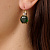 Серьги BEGONIA SG EMERALD GREEN Dyrberg Kern 470105 - миниатюра - рис 2.
