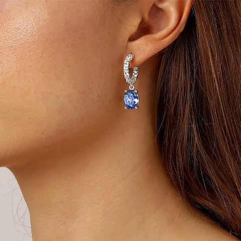 Серьги BARBARA SS LIGHT BLUE - рис 2.