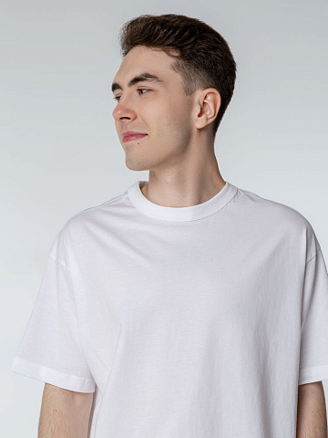 Футболка оверсайз мужская Boxy Men, бежевая (льняная) - рис 6.