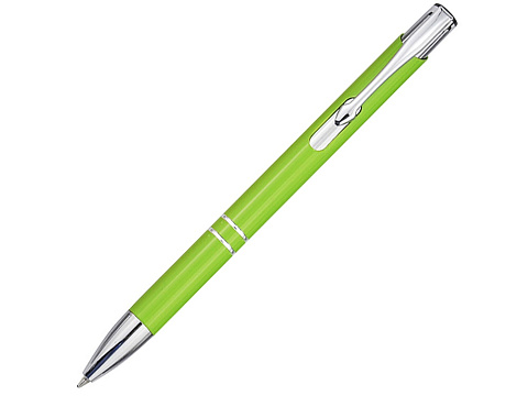 Шариковая ручка Moneta из переработанного алюминия (черные чернила) - Лайм