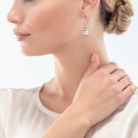 Серьги White Coeur de Lion 3035/21-1400 - рис 2.