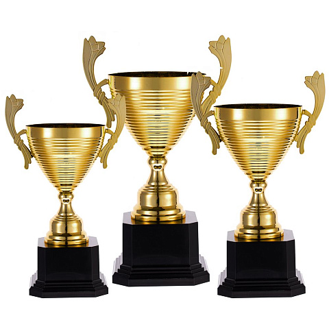 Кубок Floretta Oval, средний, золотистый - рис 5.