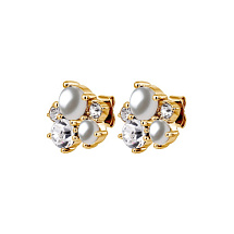 Серьги MINNIE SG CRYSTAL / WHITE PEARL Dyrberg Kern 480161