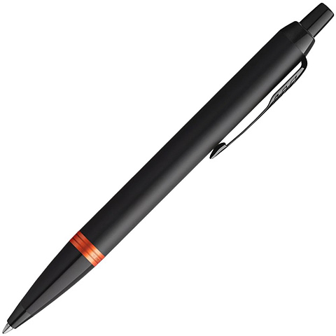 Ручка шариковая Parker IM Professionals Flame Orange BT, черная с оранжевым - рис 3.