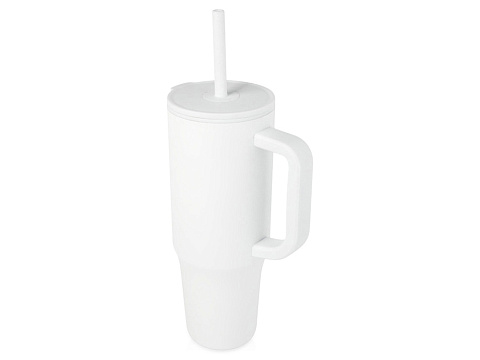 Brady термостакан с силиконовой трубочкой, 900 мл, сертифицированный согласно RCS- Белый