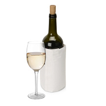 WINE COOLER SATIN WHITE/Охладитель-чехол для бутылки вина или шампанского, белый