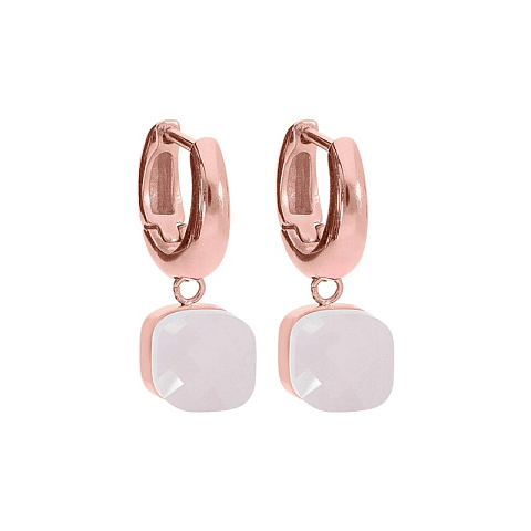 Серьги Firenze Darkrose Opal Qudo *300020 R/RG