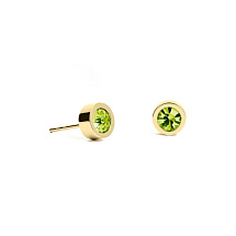 Пусеты Apple Green 6х3 Fiore Luna SWE126 AG G