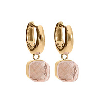 Серьги FIRENZE (G) Light Peach Qudo 107001/20-4205