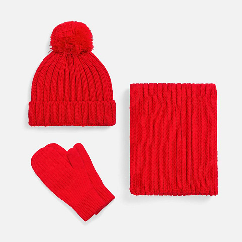 Шарф HappyGo, красный - рис 9.