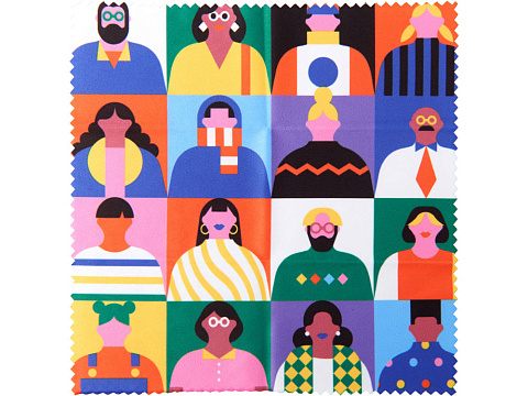 Салфетка для протирания очков с возможностью полноцветной печати - рис 2.