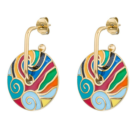 Серьги Fiore Luna AE13784-3 G - рис 2.