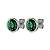 Пусеты DIA SS EMERALD GREEN Dyrberg Kern 430134 - миниатюра