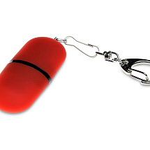 Флешка Goutte Soft-touch на 128 Гб, красный