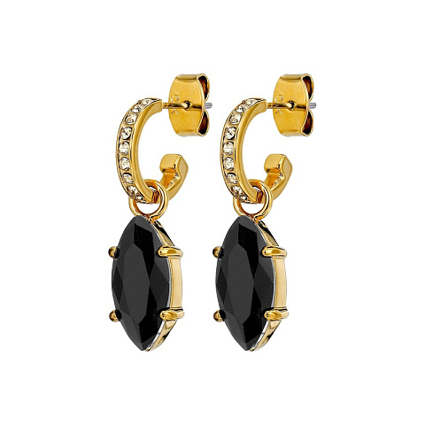 Серьги JUNIPE SG BLACK_GOLDEN Dyrberg Kern 470001