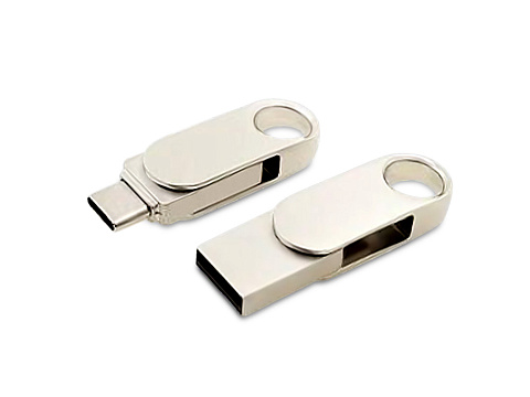Флешка Uranium на 64 Гб, серебристый