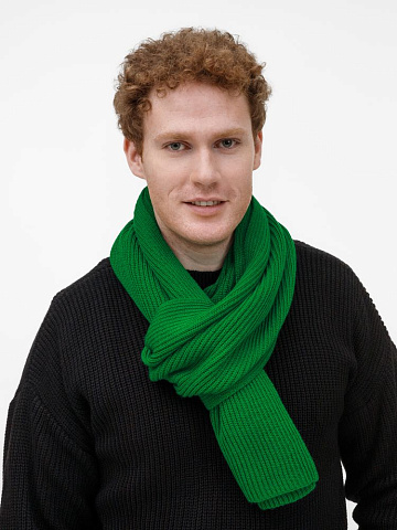 Шарф Nobilis Mono, ярко-зеленый - рис 6.