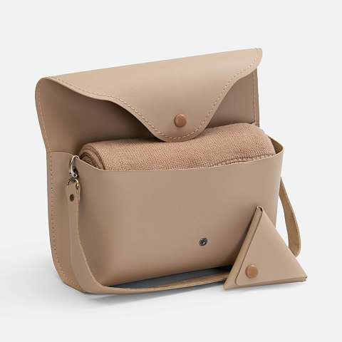 Плед Voyage в кофре, бежевый - рис 3.