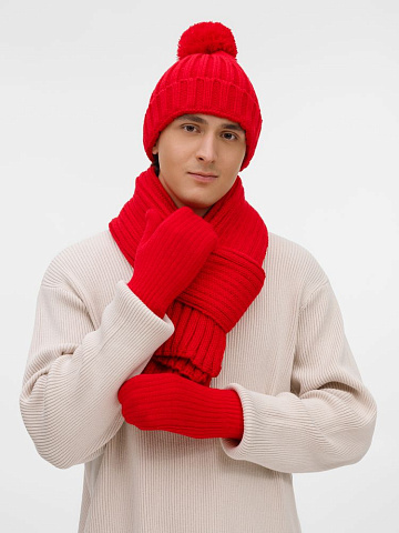 Шарф HappyGo, красный - рис 8.