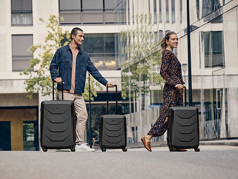Чемодан WENGER Prymo, чёрный, большой, 52х76х30 см, 93 л, ABS+PC - рис 9.