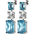 Серьги ESMARA SS AQUA / CRYSTAL Dyrberg Kern 460015 - миниатюра - рис 3.
