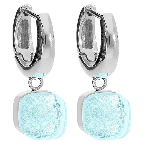 Серьги FIRENZE (S) Aquamarine Qudo 107000/20-6002 - рис 2.