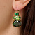Серьги PARSANA SG GREEN Dyrberg Kern 470012 - миниатюра - рис 2.