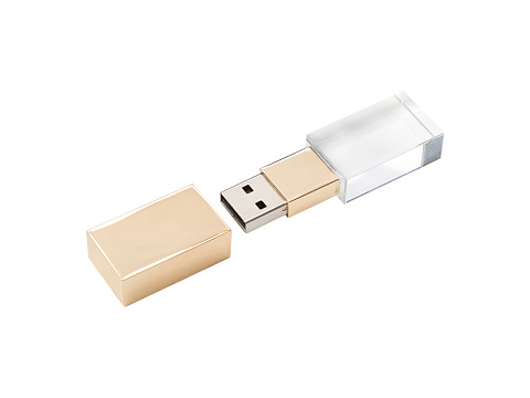 USB-флешка на 32 ГБ, золото - рис 3.