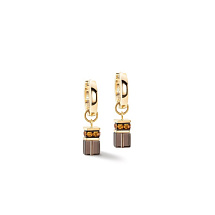 Серьги Brown-Gold Coeur de Lion 4524/21-1116