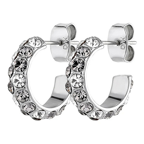 Серьги HEIDI SS LIGHT GREY Dyrberg Kern 370056 - рис 4.