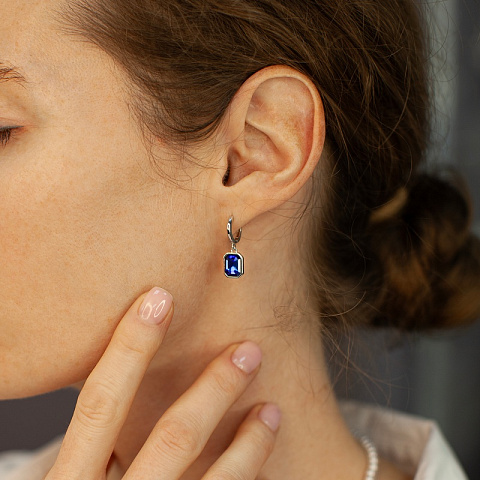 Серьги SAPPHIRE Fiore Luna *ACE29031-03 - рис 2.