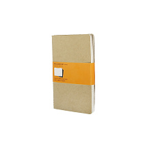 Записная книжка Moleskine Cahier (в линейку, 3 шт.), Large (13х21см), бежевый